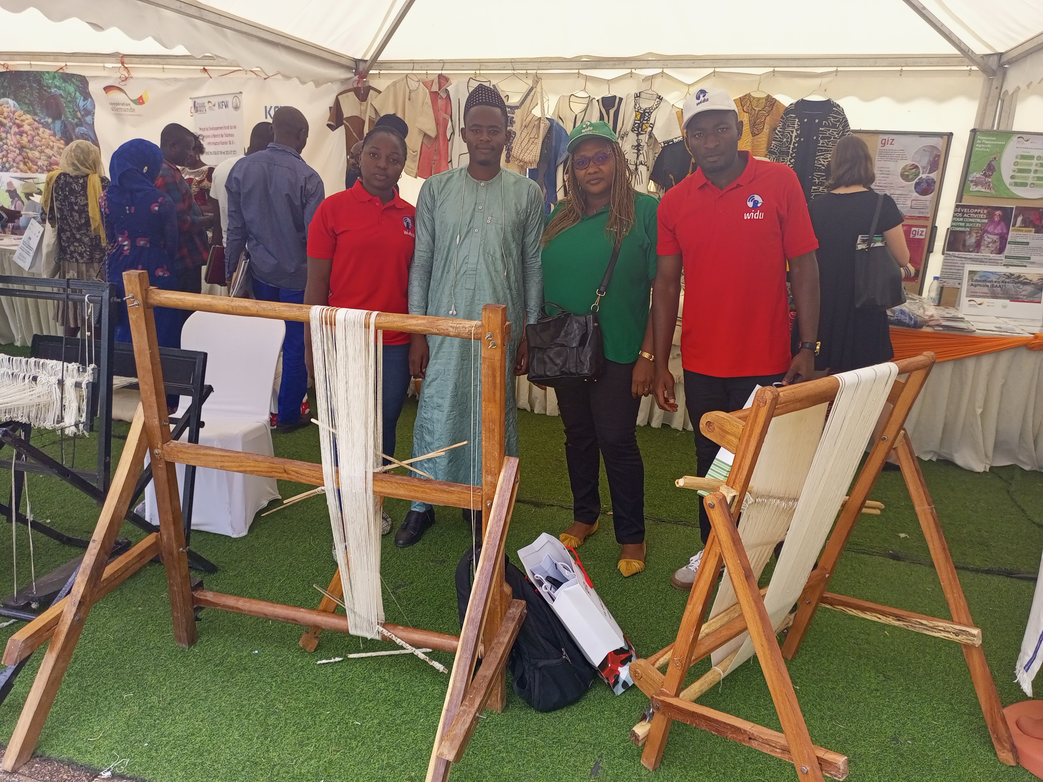 L'équipe du projet WIDU présente ses activités durant la Journée de la Coopération Germano-Camerounaise ©WIDU Cameroun
