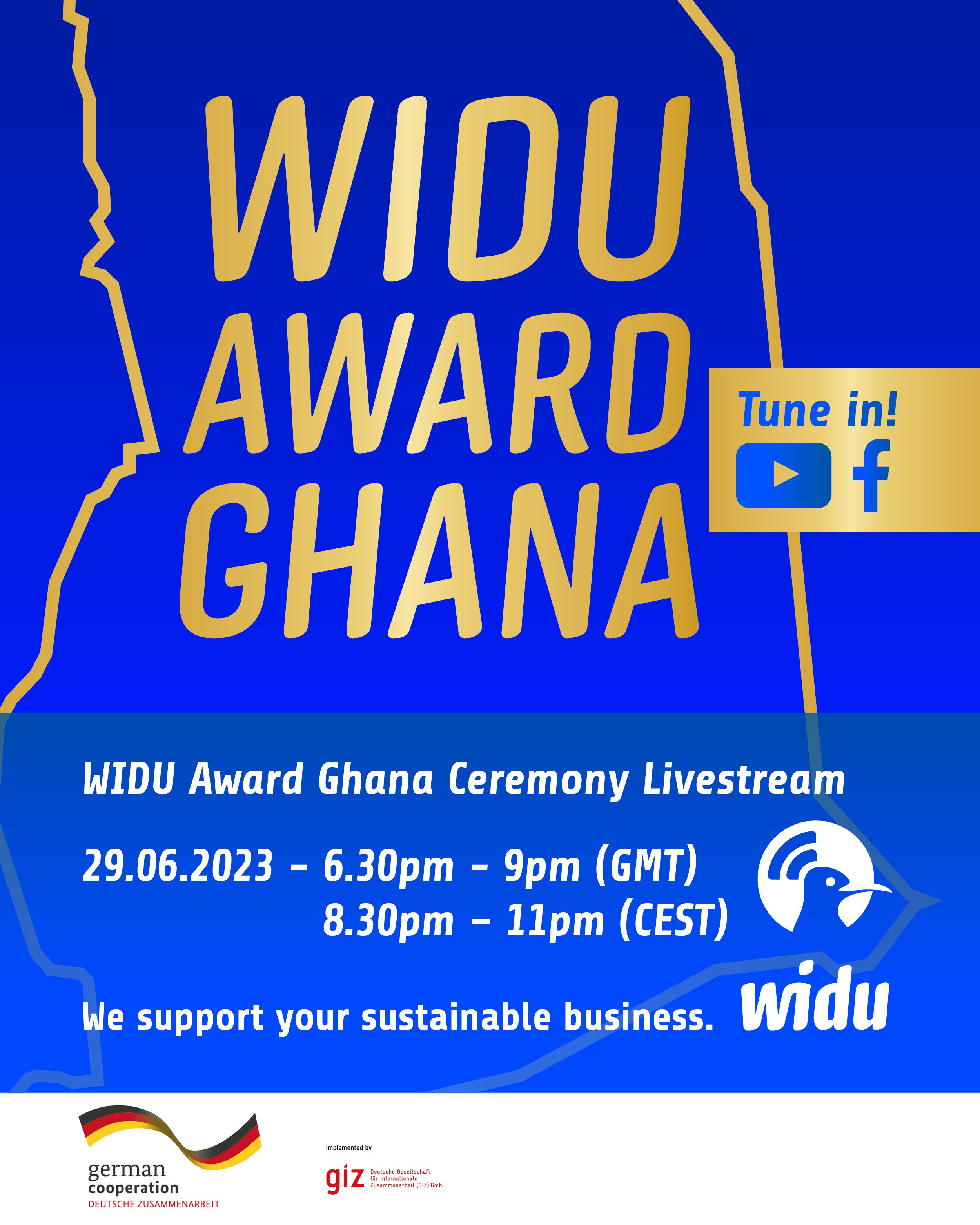 WIDU Ghana Zeremonie Livestream
