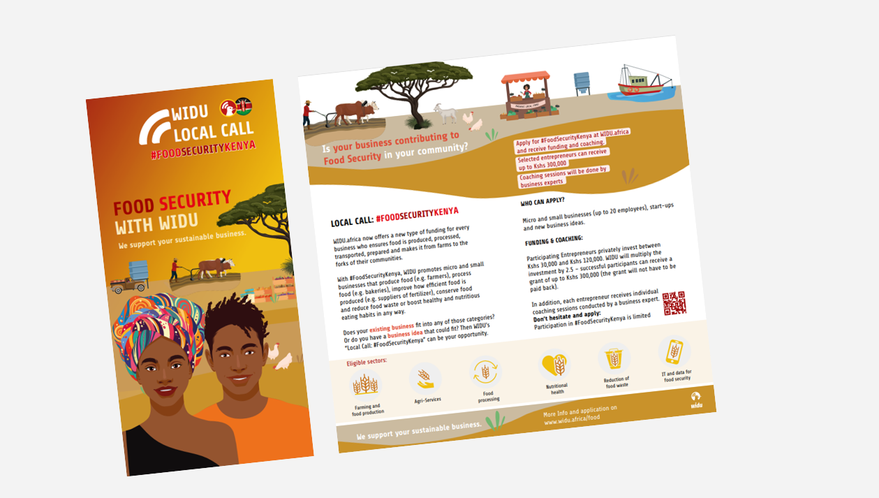 WIDU: Flyer of the Food Security Call in Kenya