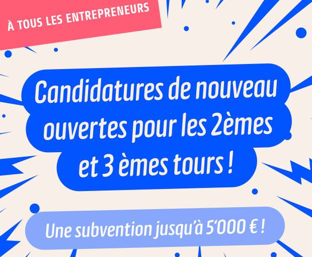 Visuel montrant un texte informatif pour l'appel aux candidature des 2èmes et 3èmes tours de l'Original WIDU grant