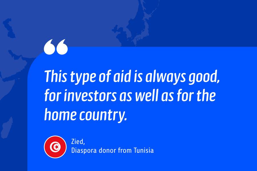 “This type of aid is always good, for investors as well as for the home country.” 