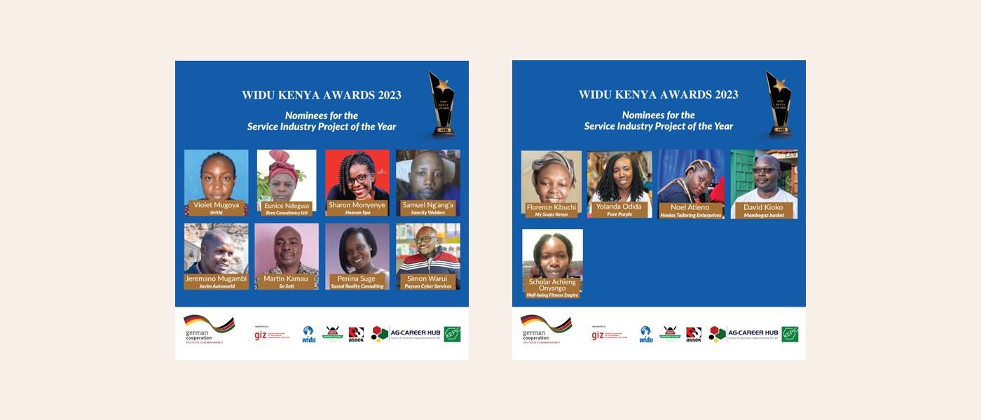 Nominees for the Service Industry Project of the Year WIDU Kenya Awards 2023