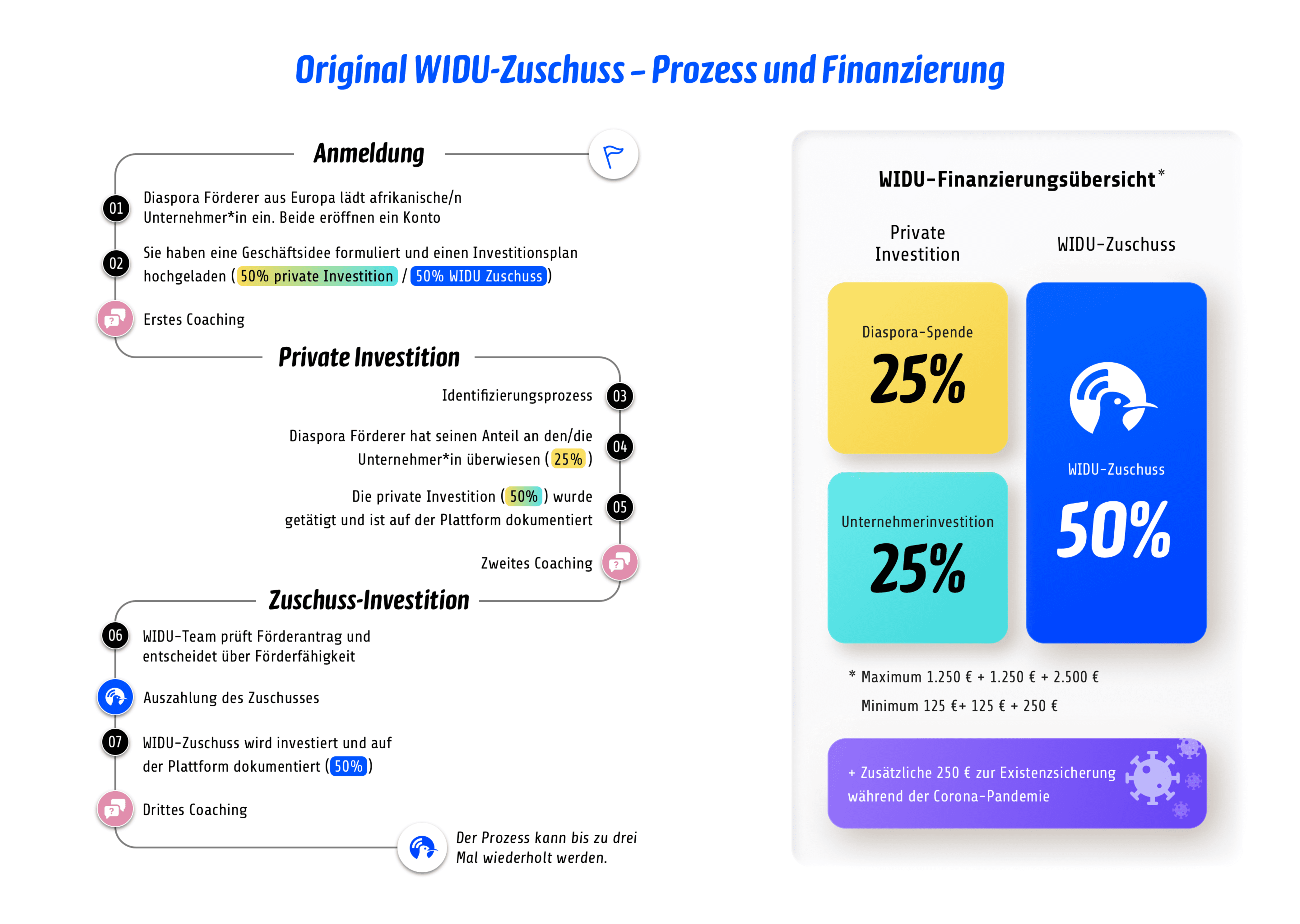 WIDU process and financing - DE