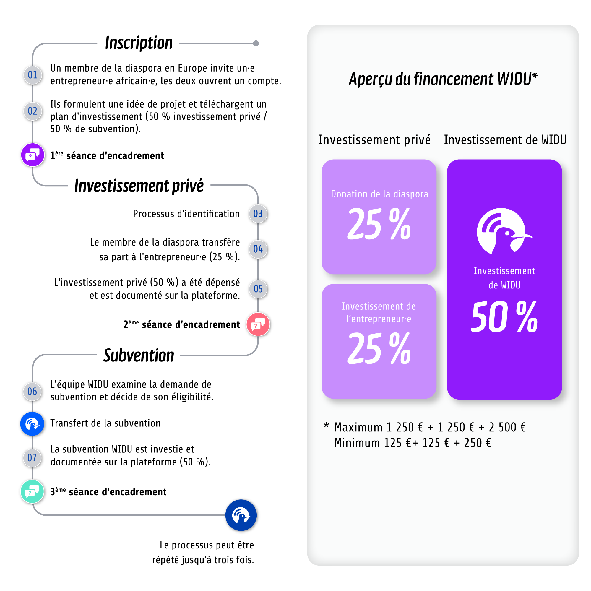 Processus de Participation à la Subvention Originale WIDU (pour le 1er tour)