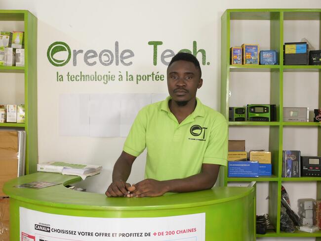Oreole Tech Cameroon sells solar panels to customers