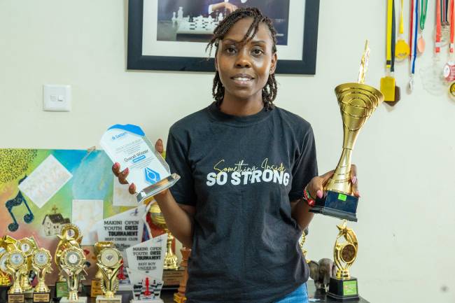 Eva Wanjiku Kamau, die Gründerin der Sportsview Talent Academy