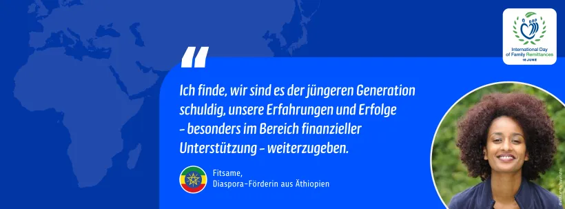 Ich finde, wir sind es der jüngeren Generation schuldig, unsere Erfahrungen und Erfolge - besonders im Bereich finanzieller Unterstützung - weiterzugeben.