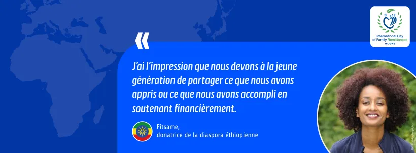 « J'ai l'impression que nous devons à la jeune génération de partager ce que nous avons appris ou ce que nous avons réalisé en apportant un soutien financier. »