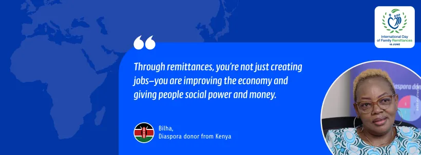 Bilha, diaspora donor from Kenya