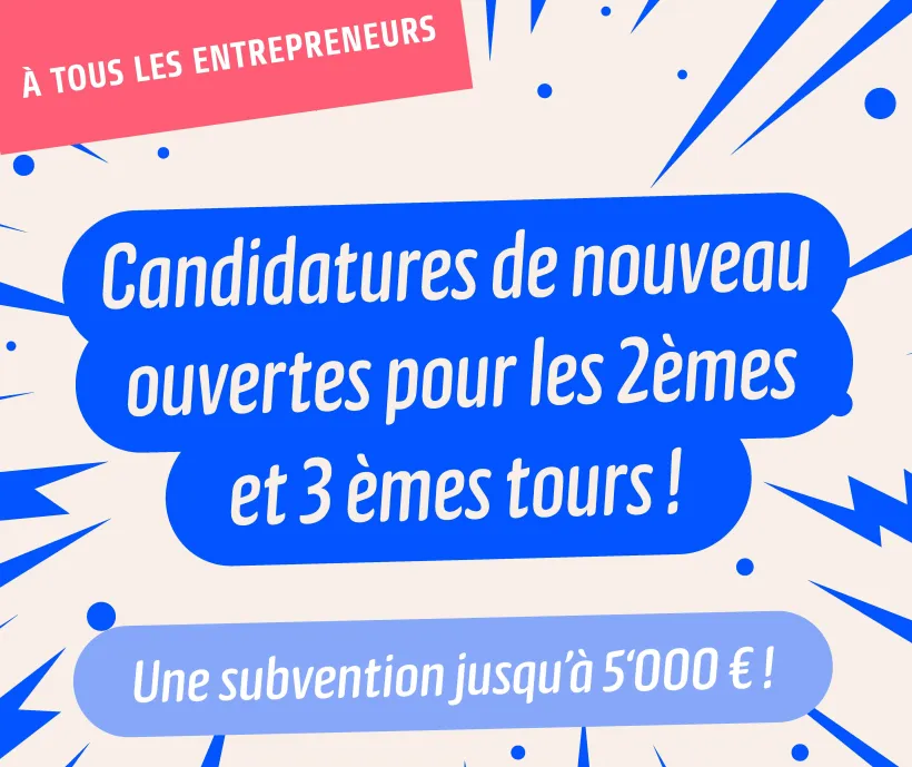 Visuel montrant un texte informatif pour l'appel aux candidature des 2èmes et 3èmes tours de l'Original WIDU grant