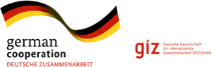 Logos of german cooperation and GIZ GmbH
